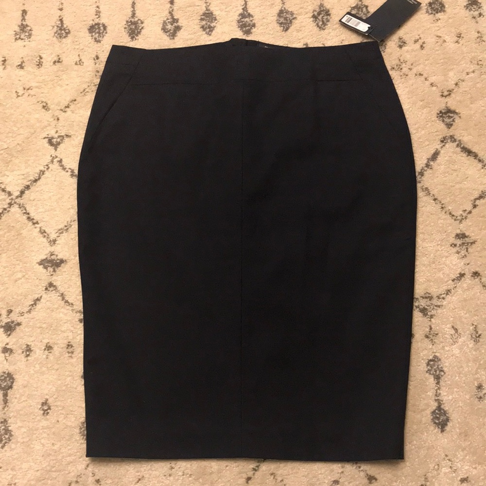 Navy pencil skirt